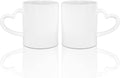 MR.R Sublimation Blanks Dishwasher White Ceramic Coffee Mugs 11oz Blank