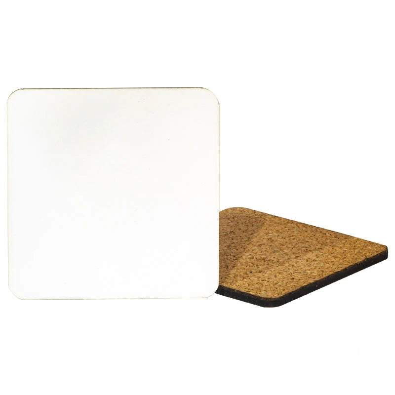 Square MDF Coaster with Cork